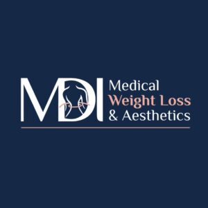 The logo of MDI Medical Weight Loss & Aesthetics, a medical spa in Timonium, Maryland.