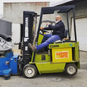 Equipment recycle owner Mike shaw.